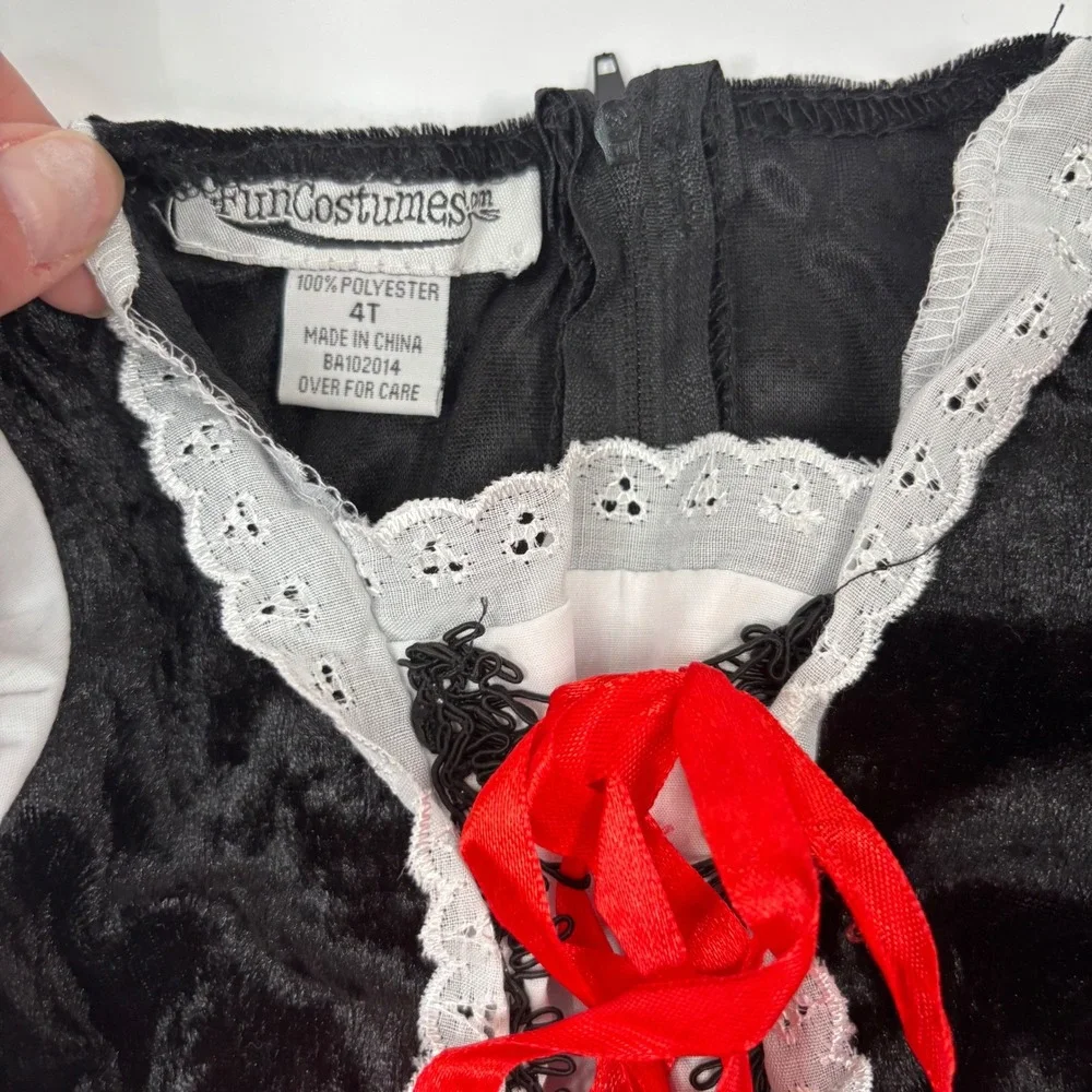 Little Red Riding Hood Girls 4T Fun Costumes 2PC Dress Cape Halloween Fairy Tale